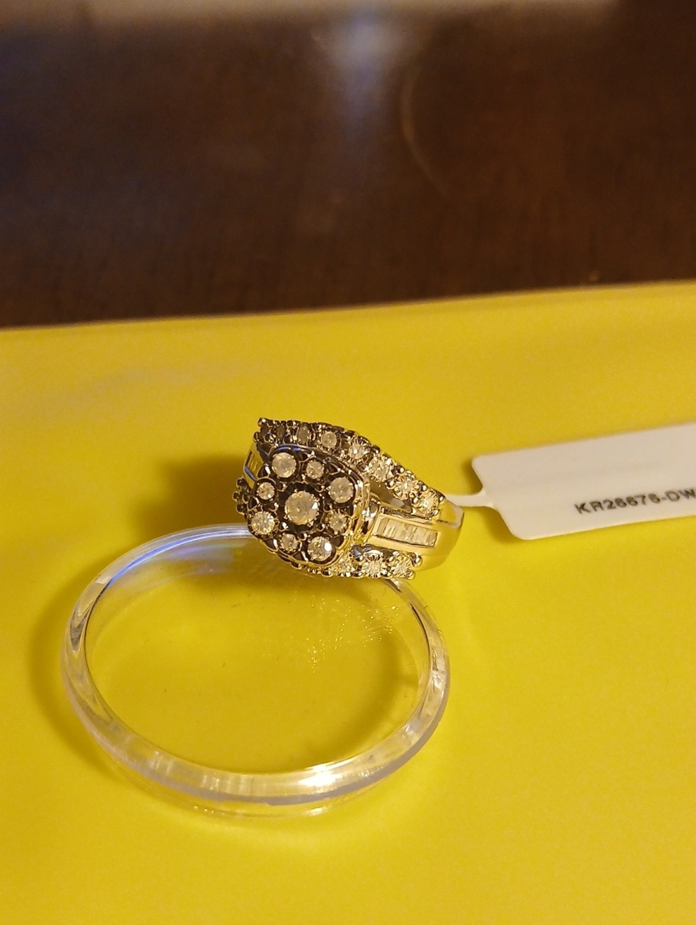 925 Mined Diamond Ring - Picture 4 of 8